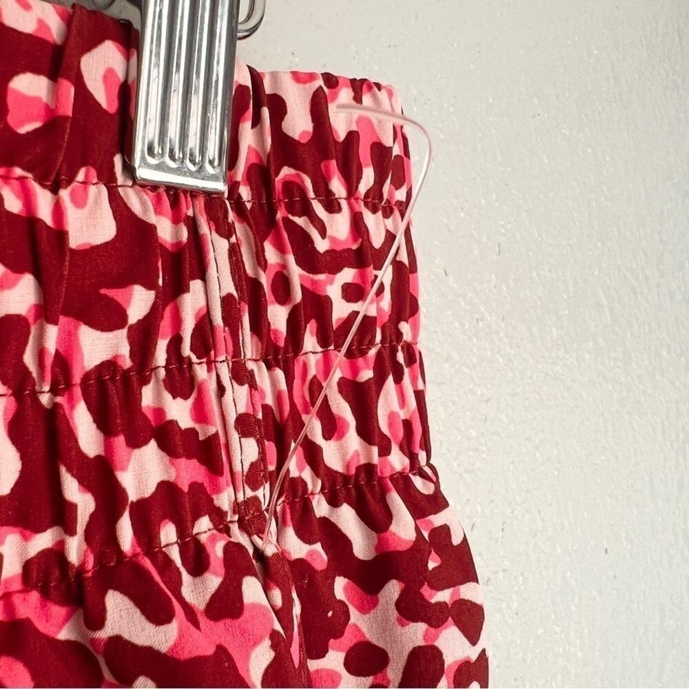 Athleta NWOT Mesh Racer Run High Rise 3" Short Red Pink S Runner Athletic Animal - Picture 3 of 11
